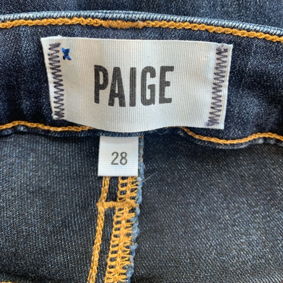 PAIGE High-Rise Skinny Jeans in Deep Blue | Size 28 - Picture 7 of 8